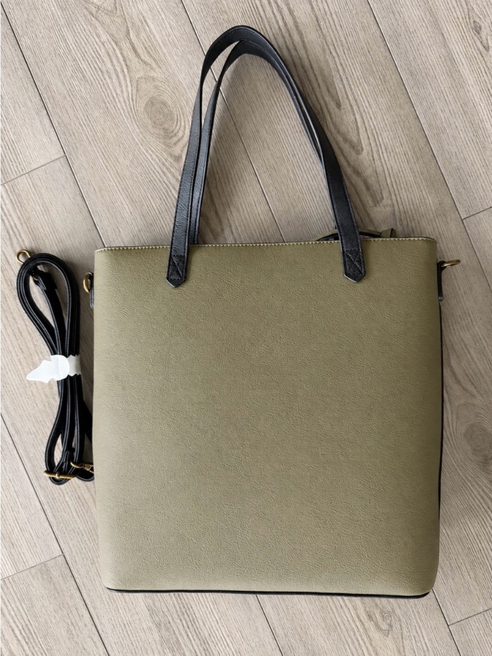 K. Carroll Olive Green RFID Tote Bag | Convertible Shoulder & Crossbody | NWT